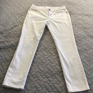 Liz Claiborne Women's Skinny Boyfriend Off White Jeans Sz 8p